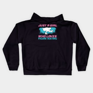 Figure Skating Ice Dancing Girl Gift Kids Hoodie